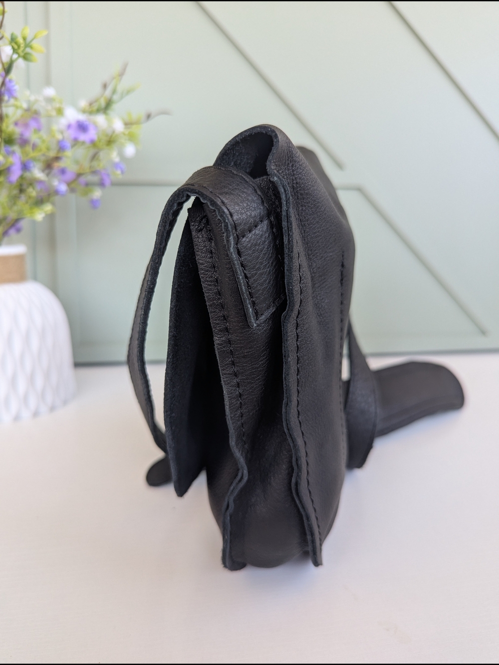 Bohme Black Leather Crossbody Bag - Picture 5 of 6